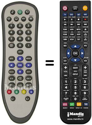 Mando a distancia equivalente SAGEMCOM DTI 85 HD