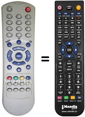 Mando a distancia equivalente Amstrad TV 20 EC4