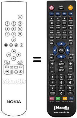 Mando a distancia equivalente Ingelen TVR 5135 Mando a distancia equivalente Ingelen TVR 5135