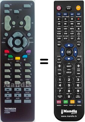 Replacement remote control Thomson 42 JH 68 E Replacement remote control Thomson 42 JH 68 E