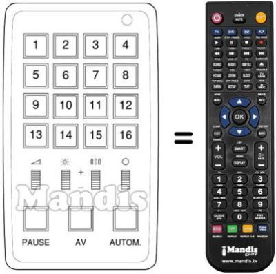 Replacement remote control 743164