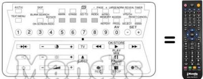 Mando a distancia equivalente V 1015 C Mando a distancia equivalente V 1015 C