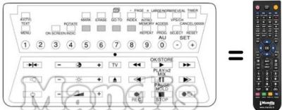 Mando a distancia equivalente V 1500 T Mando a distancia equivalente V 1500 T