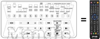 Mando a distancia equivalente V 2000 P Mando a distancia equivalente V 2000 P