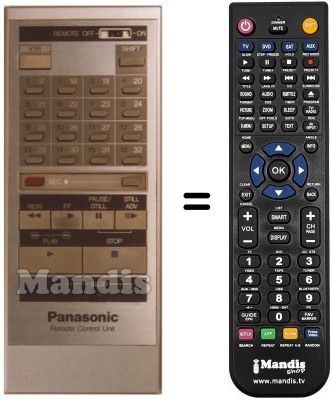 Replacement remote control VSQ 0419