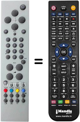 Mando a distancia equivalente Techwood TK 2001 LCD