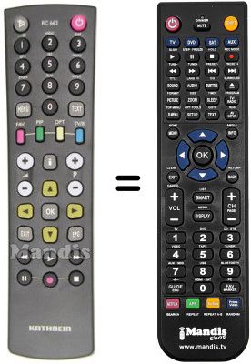 T&eacute;l&eacute;commande &eacute;quivalente Kathrein UFS 732 SW