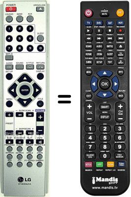 Replacement remote control LG LH-W 5200