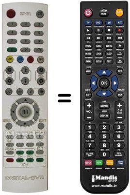 Replacement remote control SAT FX 7220