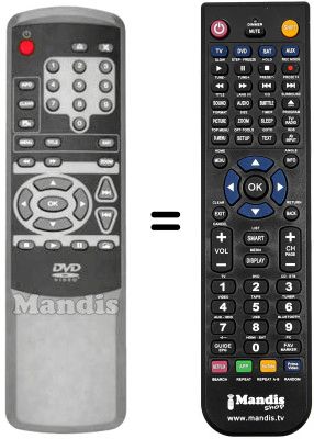 Replacement remote control Bluesky DV 710 Replacement remote control Bluesky DV 710