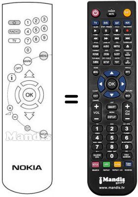 Mando a distancia equivalente Ingelen DVB 9500 S MEDIA Mando a distancia equivalente Ingelen DVB 9500 S MEDIA