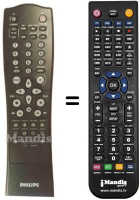 Replacement remote control SCHNEIDER FRANCE DVD 951 Replacement remote control SCHNEIDER FRANCE DVD 951