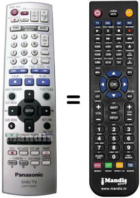 Télécommande équivalente National DMRE-S30 V