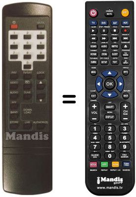 Mando a distancia equivalente Fenner ISR 7000