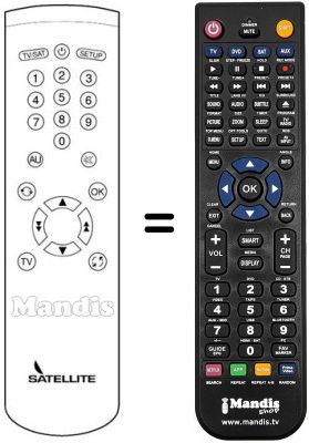 Mando a distancia equivalente Ingelen SAT 770 S Mando a distancia equivalente Ingelen SAT 770 S