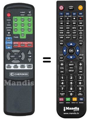 Replacement remote control COLUMBUS SR 7000 MKII