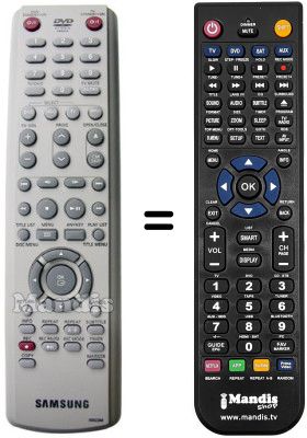 Mando a distancia equivalente Samsung DVD-HR721 Mando a distancia equivalente Samsung DVD-HR721