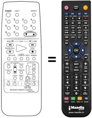 Télécommande équivalente Sinudyne SV9084