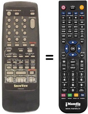 Télécommande équivalente Sinudyne SV9089