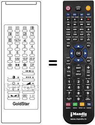 Mando a distancia equivalente LG CBT2102M