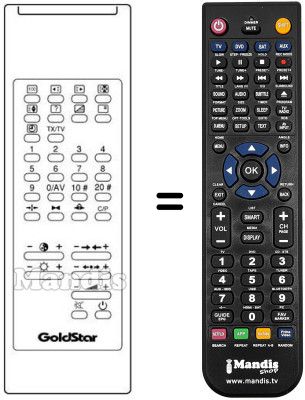 Mando a distancia equivalente LG 105-042E