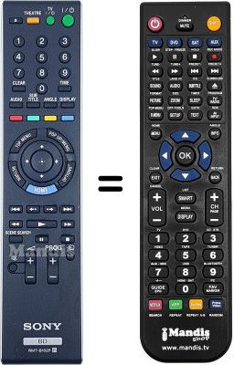 Mando a distancia equivalente RMT-B102P Mando a distancia equivalente RMT-B102P