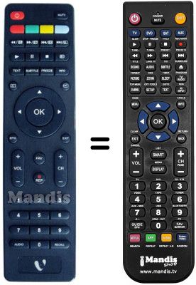 Replacement remote control ASANO 19DF3001