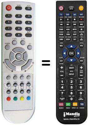Télécommande équivalente REMCON1189 Télécommande équivalente REMCON1189