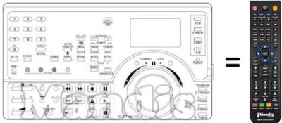 Mando a distancia equivalente NordMende V6005S Mando a distancia equivalente NordMende V6005S