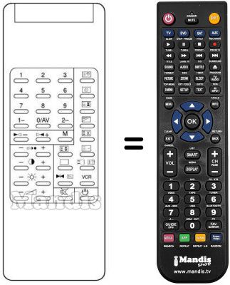 Replacement remote control Waltham WT655