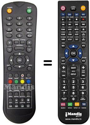 Replacement remote control ASANO 26DF3002H