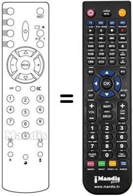 Replacement remote control Sinudyne JAZZ20312-21
