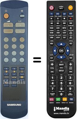 Replacement remote control Samsung 3F14-00034-140 Replacement remote control Samsung 3F14-00034-140