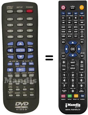 Mando a distancia equivalente REMCON408 Mando a distancia equivalente REMCON408