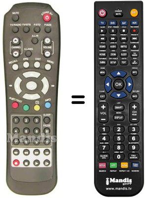 Replacement remote control KAON MEDIA 570HC Replacement remote control KAON MEDIA 570HC