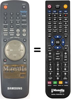 Mando a distancia equivalente Samsung SV35XK Mando a distancia equivalente Samsung SV35XK