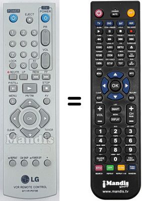 Replacement remote control LG MG66 Replacement remote control LG MG66