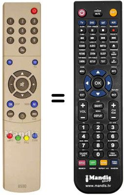 Télécommande équivalente Trans Continents TR16RF100