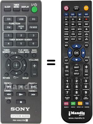 Mando a distancia equivalente RMAMU178