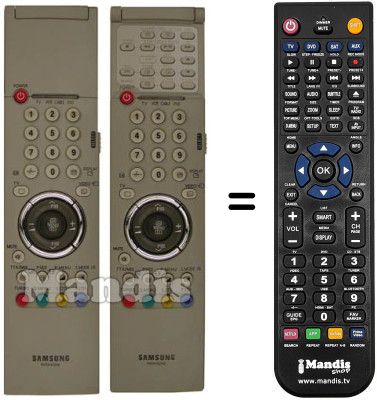 Mando a distancia equivalente Samsung WS32A108P Mando a distancia equivalente Samsung WS32A108P
