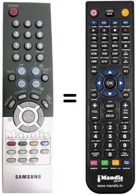 Mando a distancia equivalente Samsung WS32Z306V Mando a distancia equivalente Samsung WS32Z306V