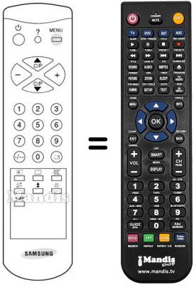 Replacement remote control Blaupunkt AA59-10023B Replacement remote control Blaupunkt AA59-10023B