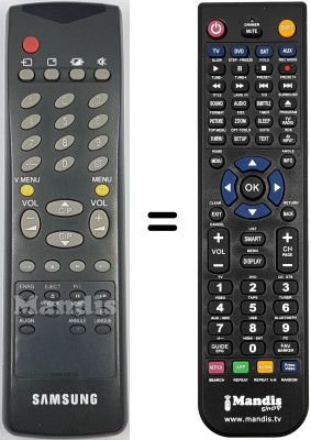 Mando a distancia equivalente Samsung CX6844AN Mando a distancia equivalente Samsung CX6844AN