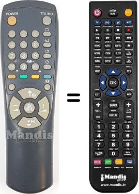 Replacement remote control Blaupunkt AA59-10107C Replacement remote control Blaupunkt AA59-10107C