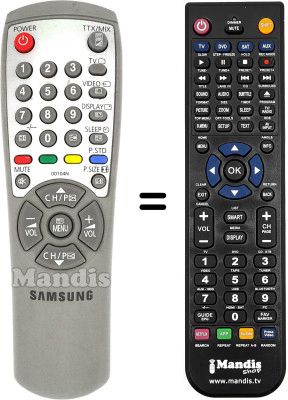 Replacement remote control Samsung CB20F42T Replacement remote control Samsung CB20F42T