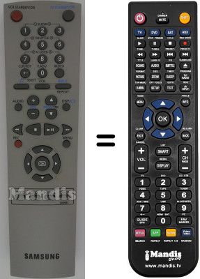 Mando a distancia equivalente Samsung SV665X Mando a distancia equivalente Samsung SV665X