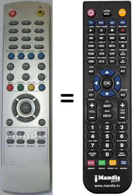 Replacement remote control REMCON161