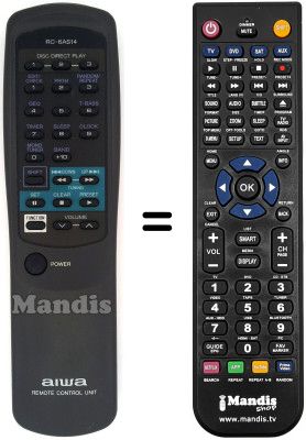 Mando a distancia equivalente RC-6AS14