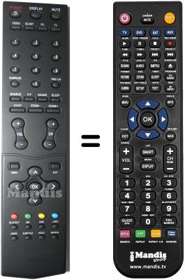 Replacement remote control AOC L37W781B