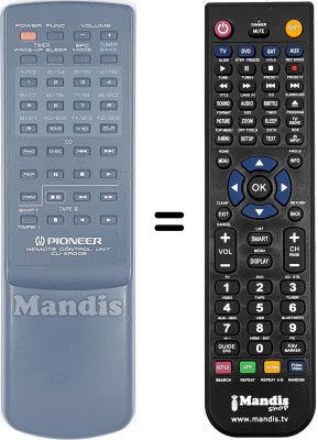 Mando a distancia equivalente Pioneer XR-P340